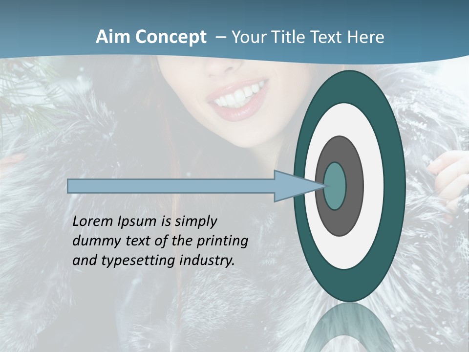 Woman Cold Fashion PowerPoint Template