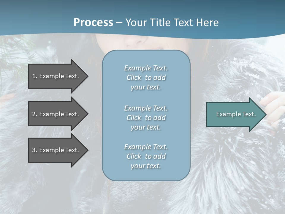 Woman Cold Fashion PowerPoint Template
