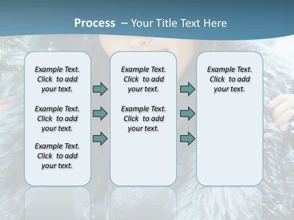 Woman Cold Fashion PowerPoint Template