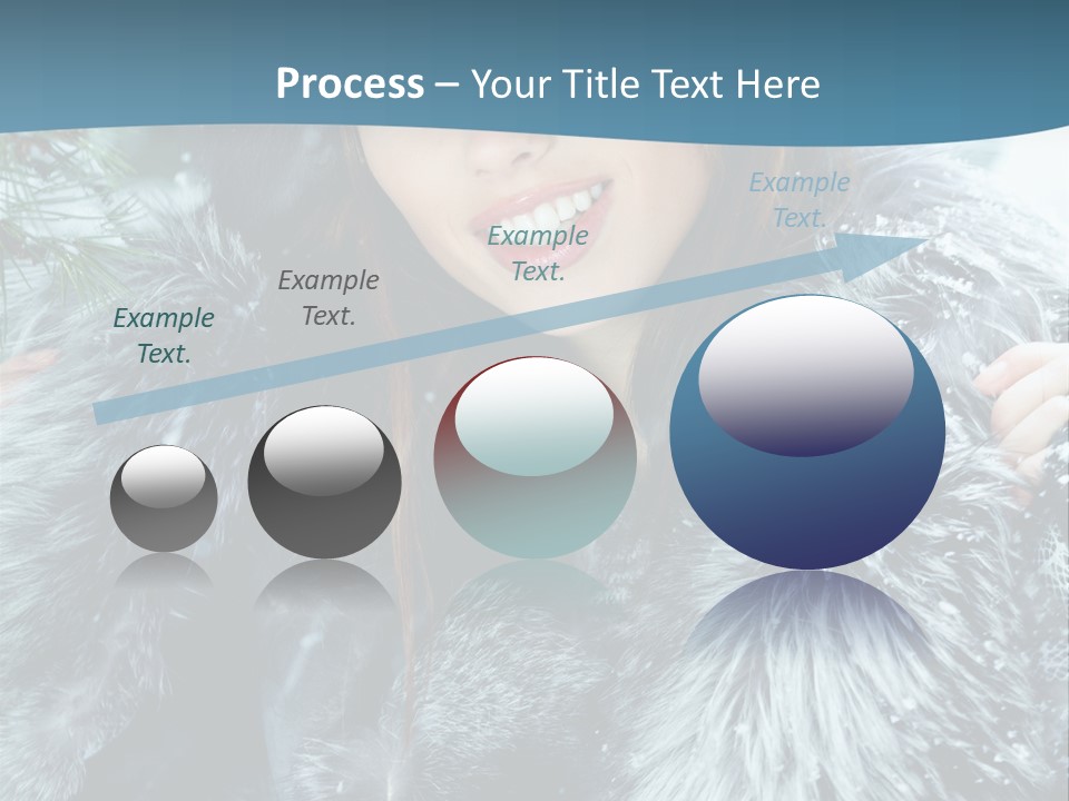 Woman Cold Fashion PowerPoint Template