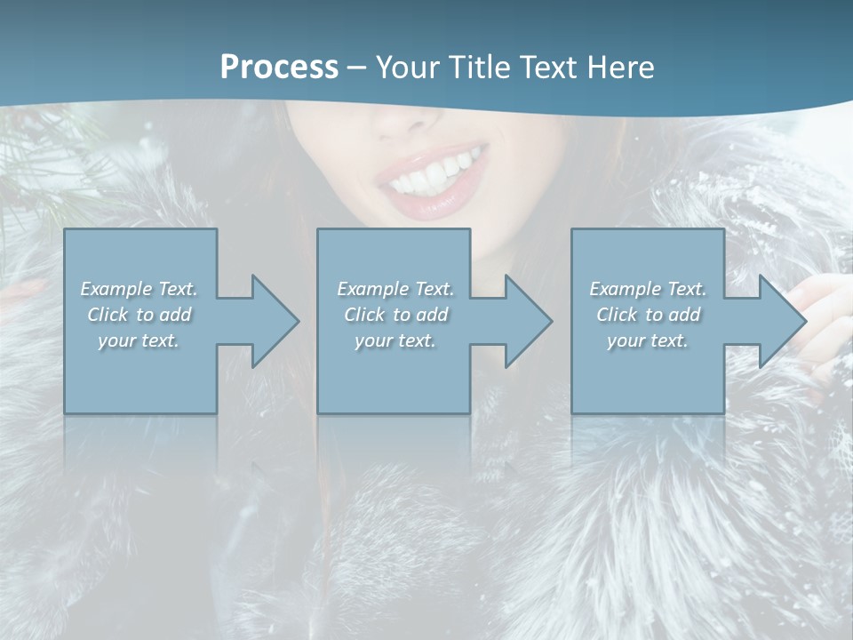 Woman Cold Fashion PowerPoint Template