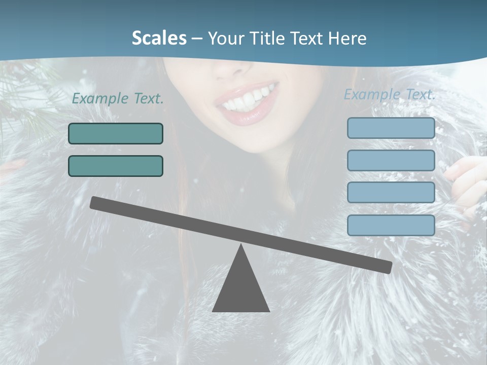 Woman Cold Fashion PowerPoint Template