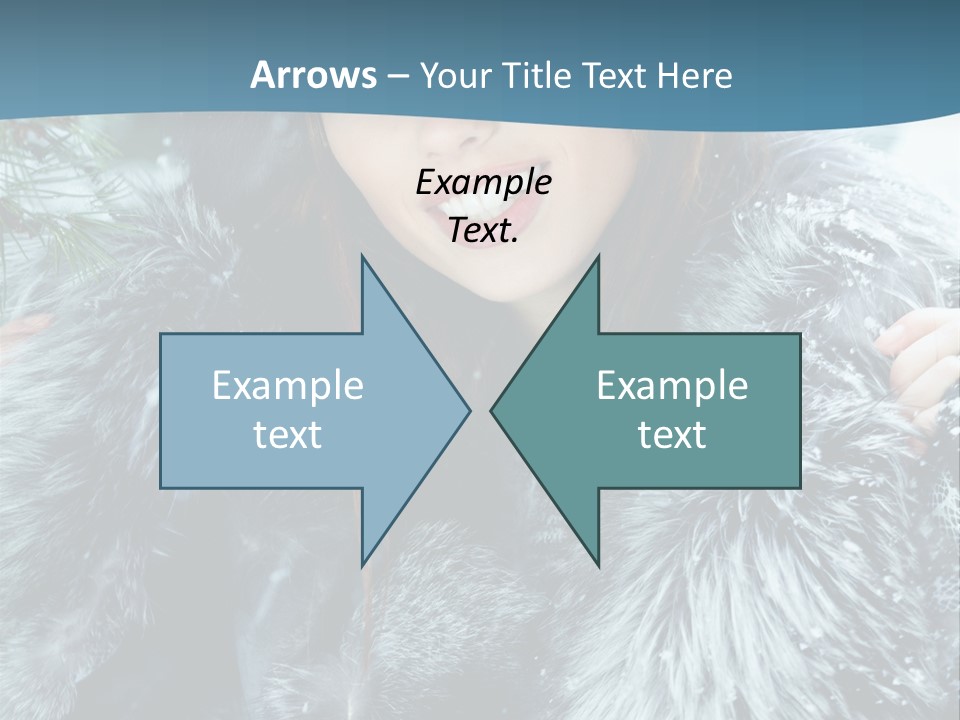 Woman Cold Fashion PowerPoint Template