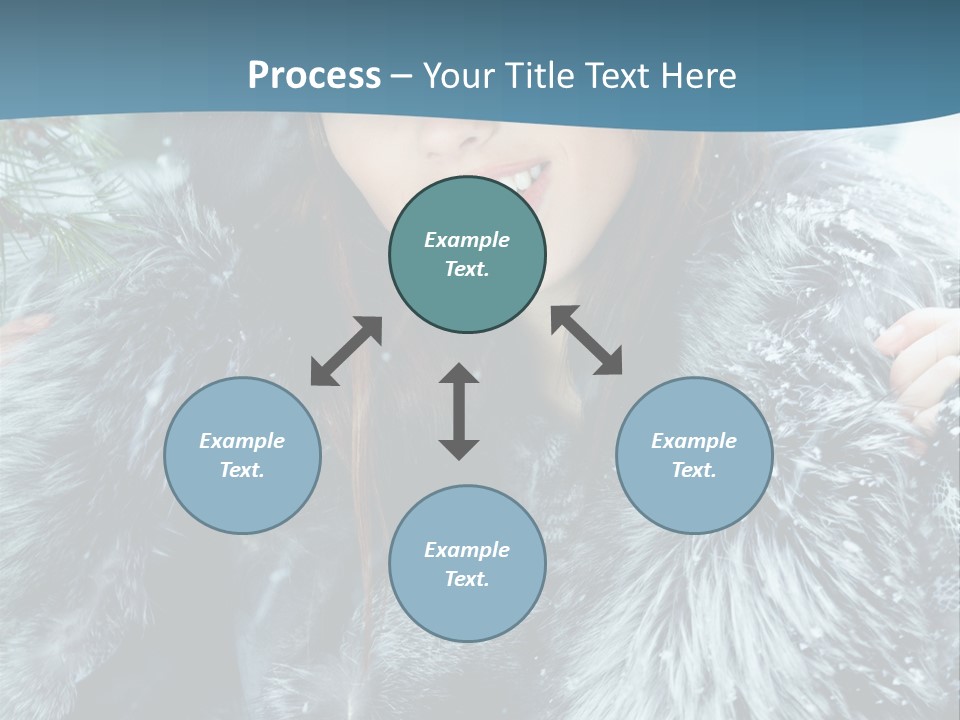 Woman Cold Fashion PowerPoint Template