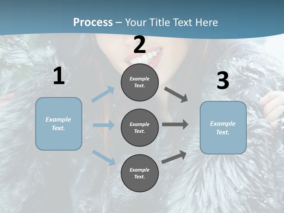 Woman Cold Fashion PowerPoint Template