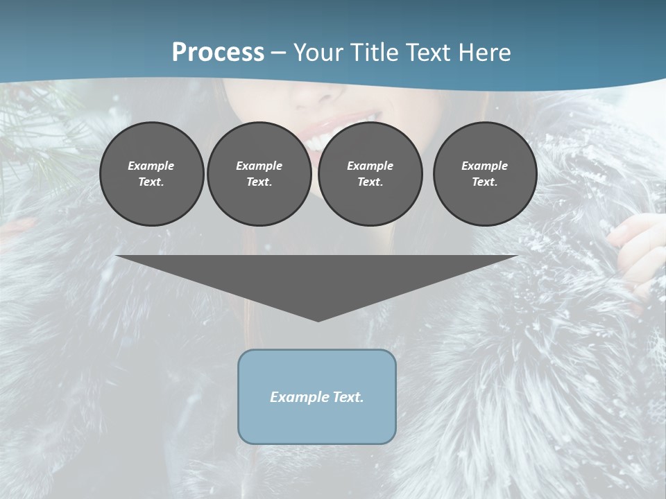 Woman Cold Fashion PowerPoint Template