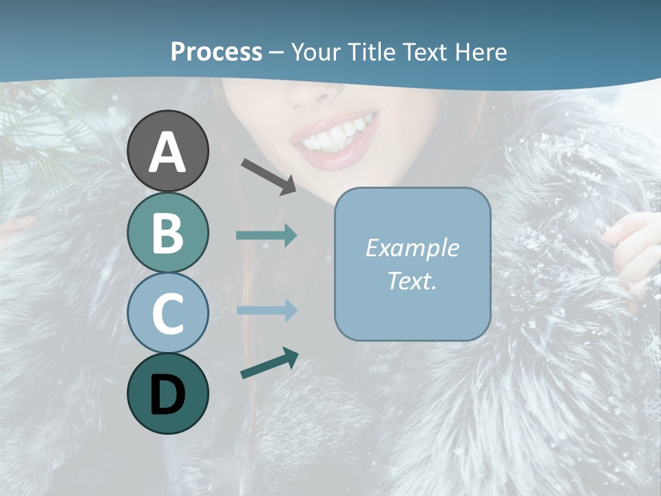 Woman Cold Fashion PowerPoint Template