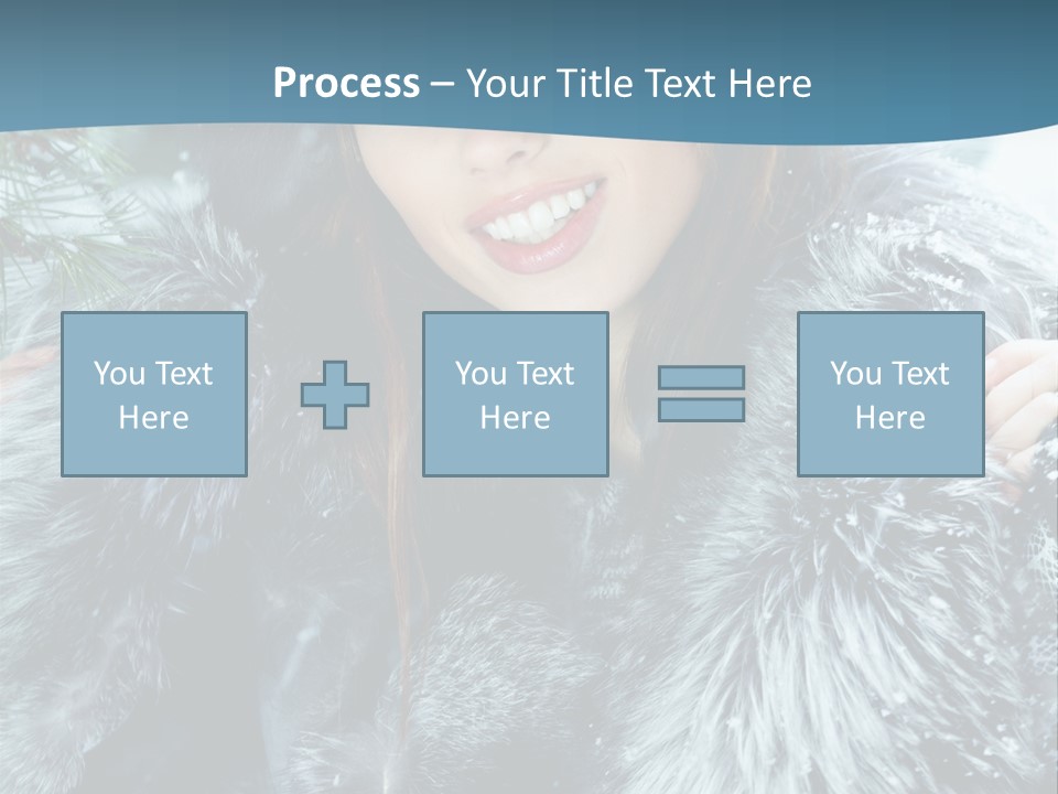 Woman Cold Fashion PowerPoint Template