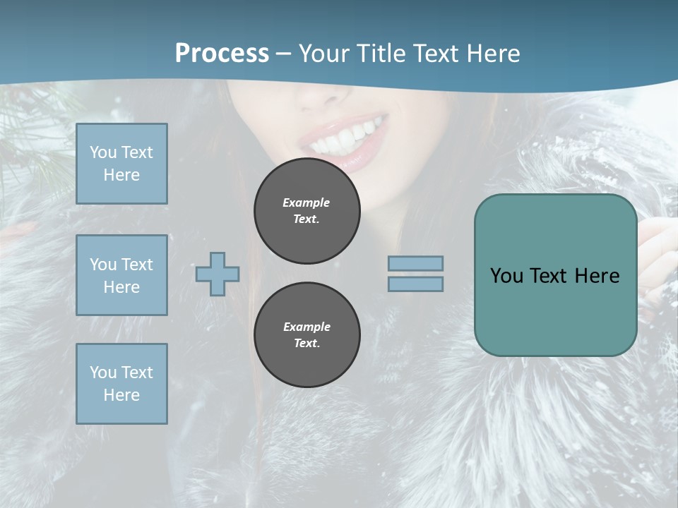Woman Cold Fashion PowerPoint Template