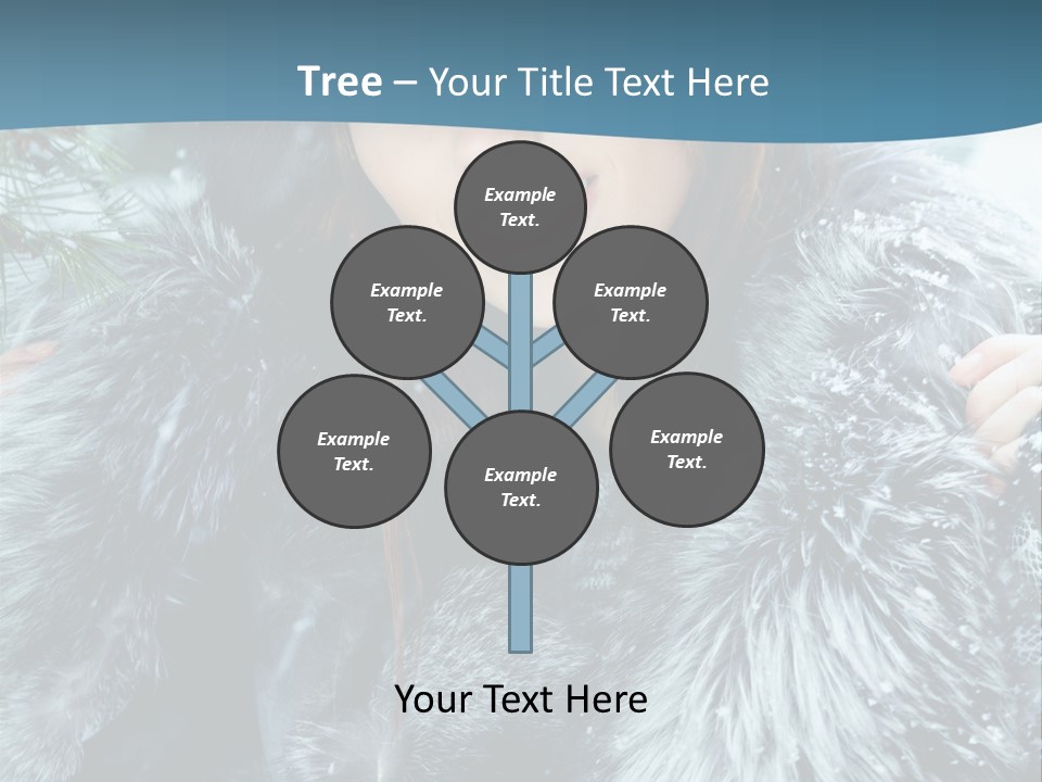 Woman Cold Fashion PowerPoint Template