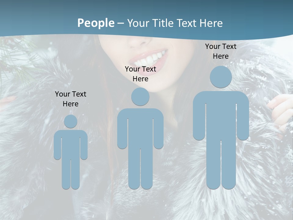 Woman Cold Fashion PowerPoint Template