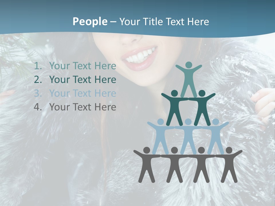 Woman Cold Fashion PowerPoint Template