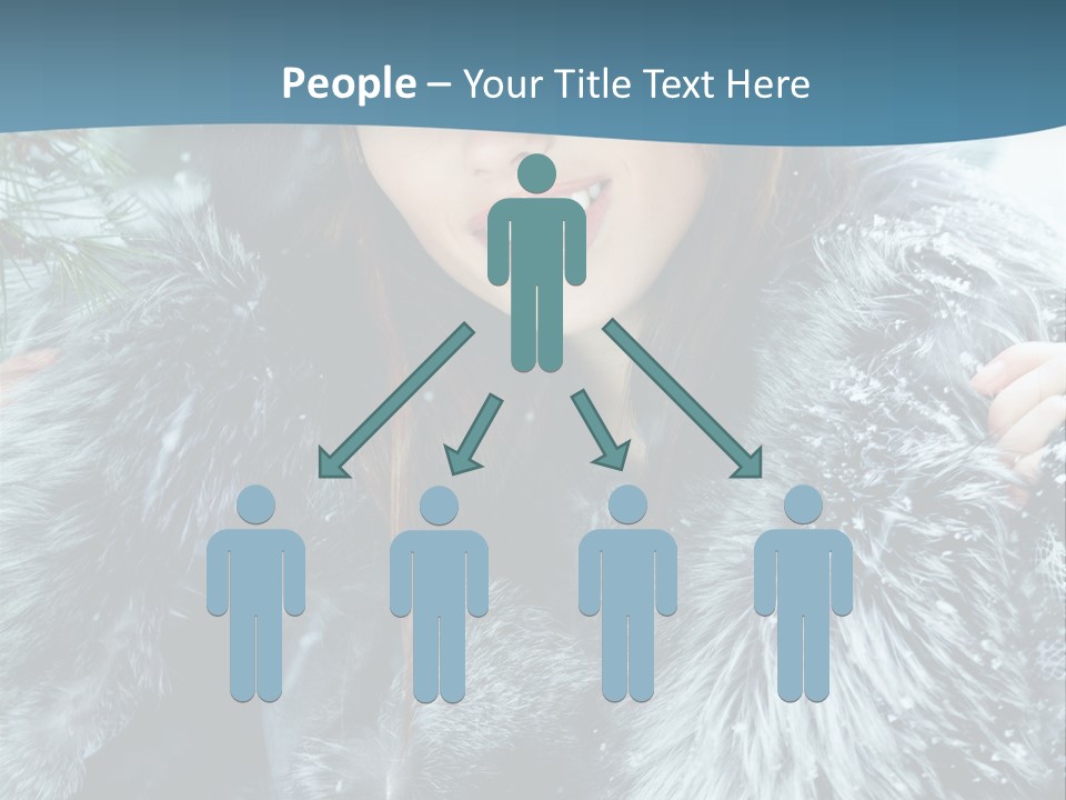 Woman Cold Fashion PowerPoint Template