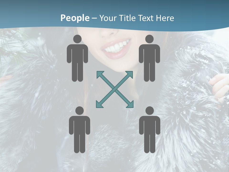 Woman Cold Fashion PowerPoint Template