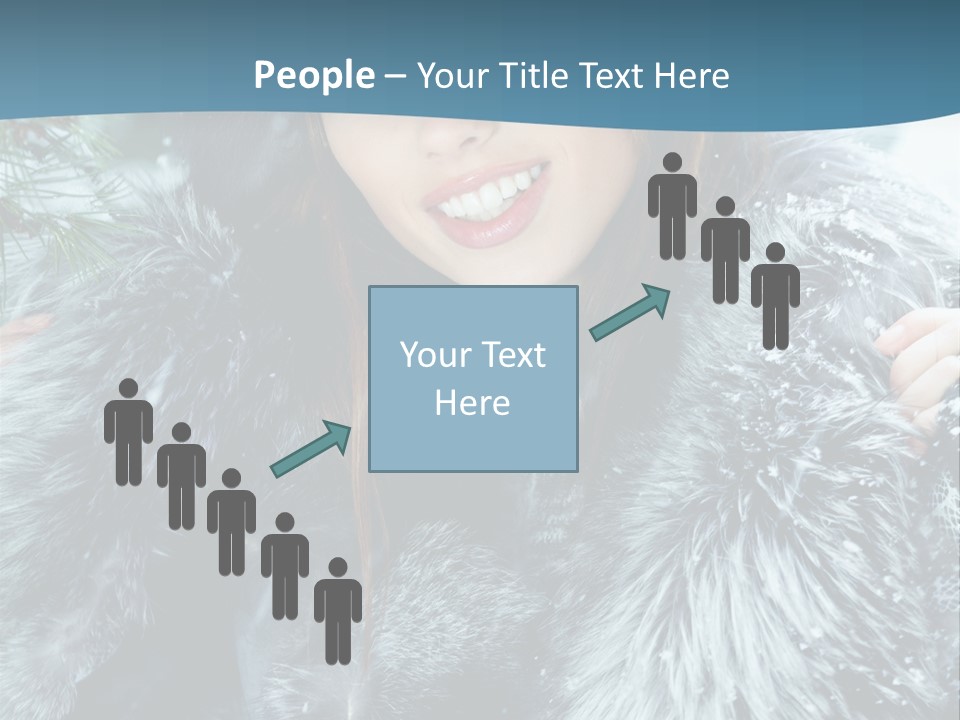 Woman Cold Fashion PowerPoint Template