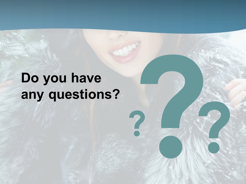 Woman Cold Fashion PowerPoint Template