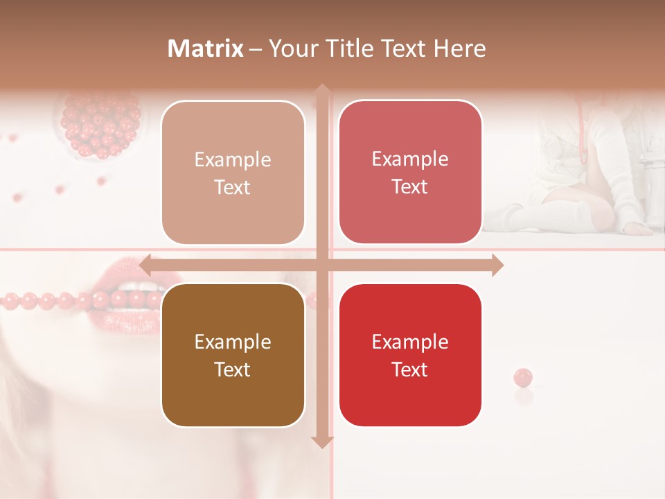 Pretty Jewelery Model PowerPoint Template