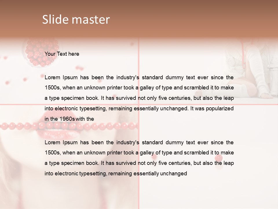 Pretty Jewelery Model PowerPoint Template