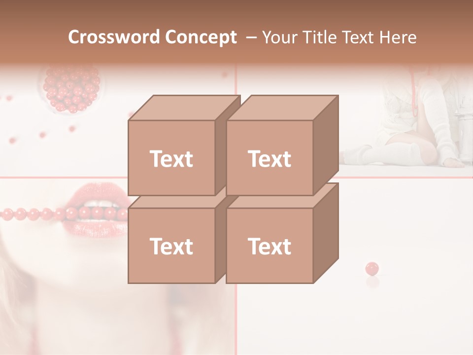 Pretty Jewelery Model PowerPoint Template