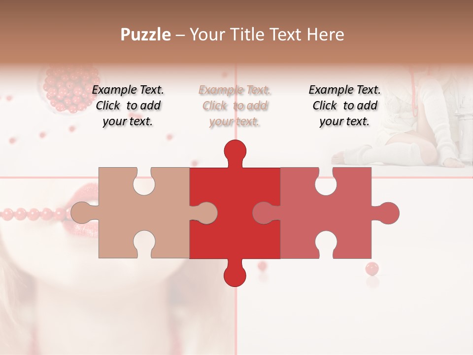 Pretty Jewelery Model PowerPoint Template