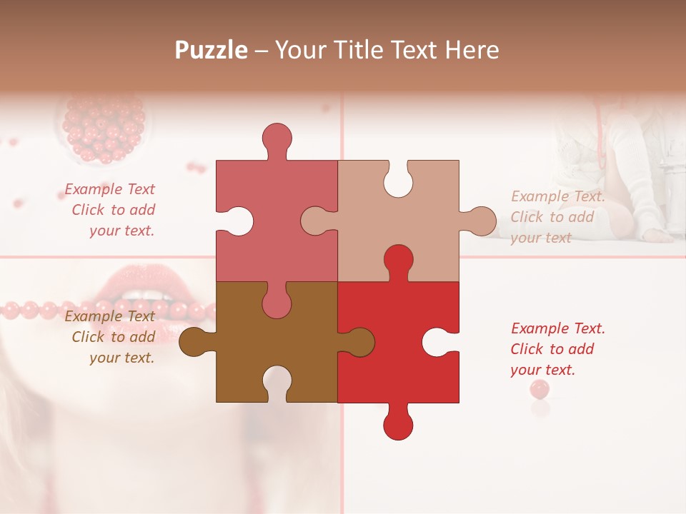 Pretty Jewelery Model PowerPoint Template