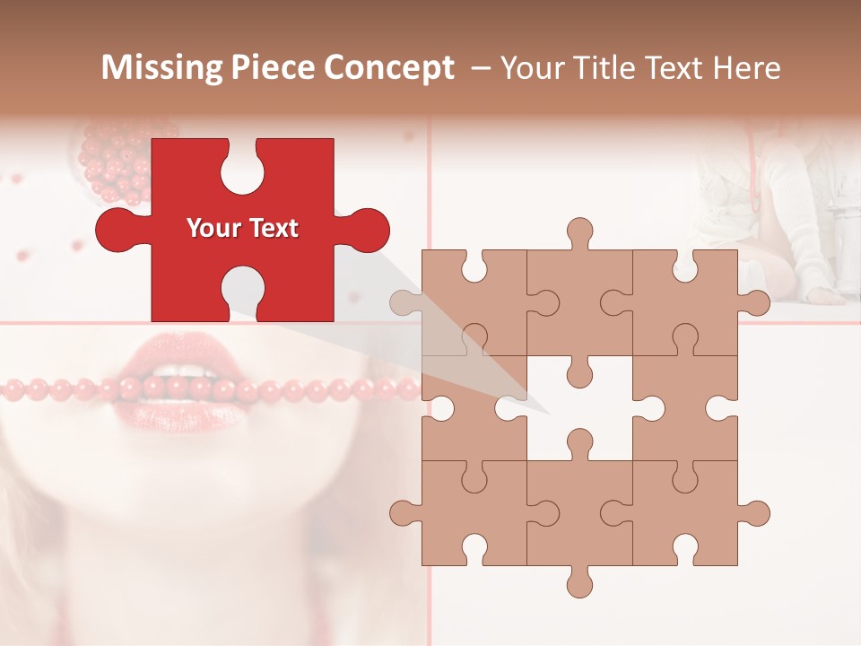 Pretty Jewelery Model PowerPoint Template