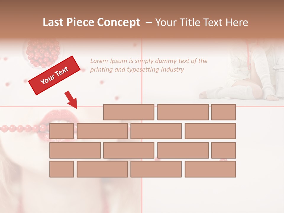 Pretty Jewelery Model PowerPoint Template