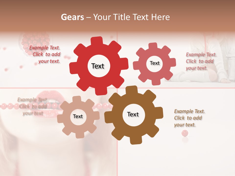 Pretty Jewelery Model PowerPoint Template