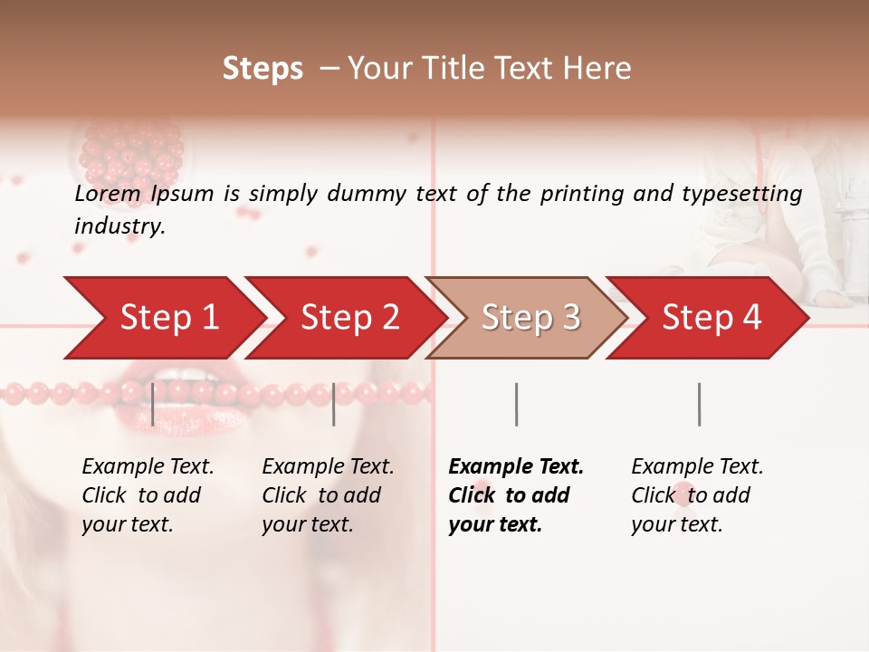 Pretty Jewelery Model PowerPoint Template