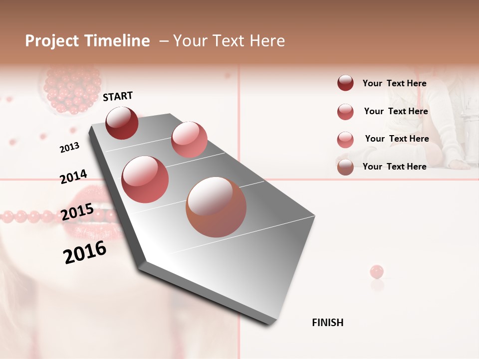 Pretty Jewelery Model PowerPoint Template