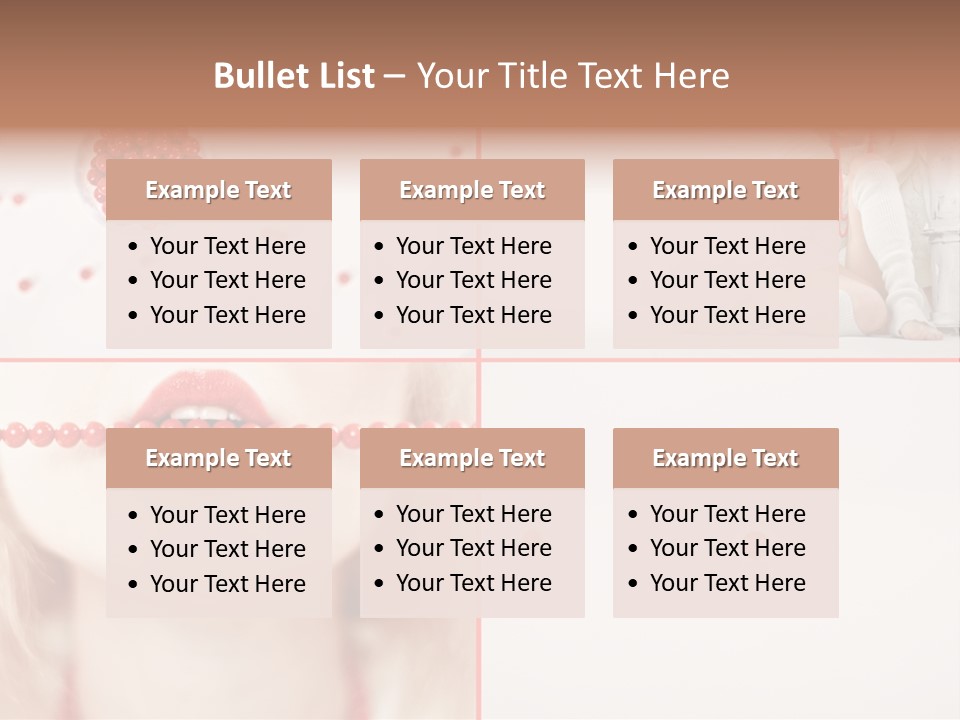 Pretty Jewelery Model PowerPoint Template