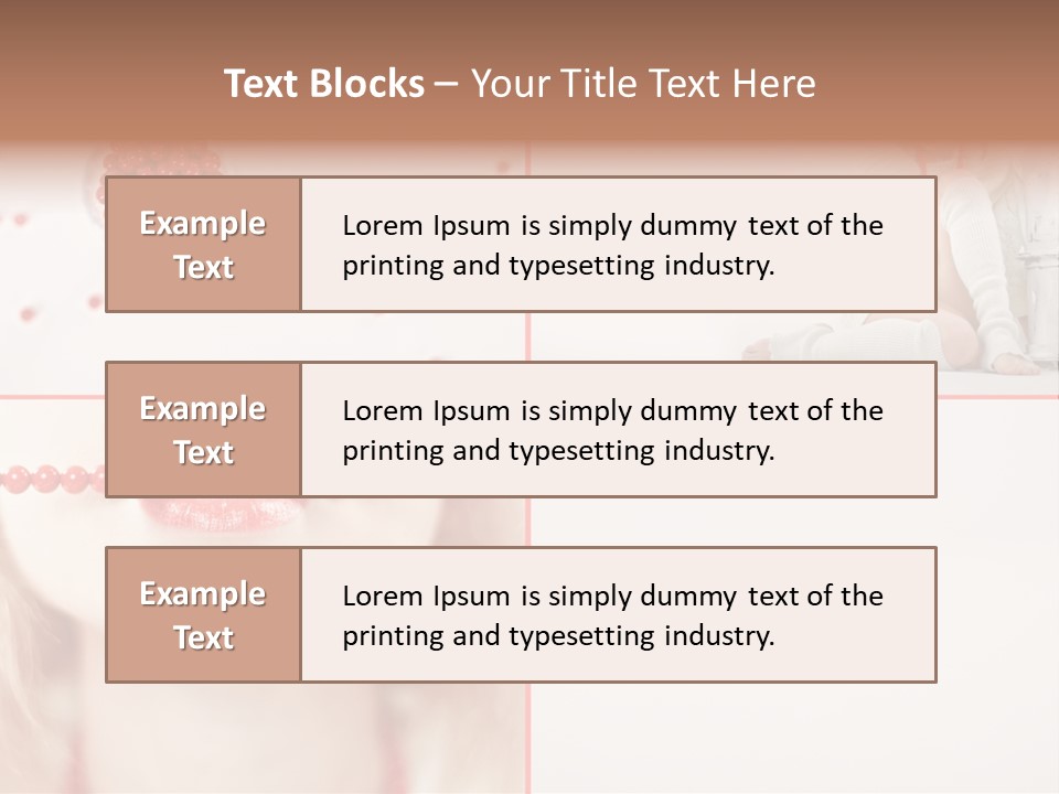 Pretty Jewelery Model PowerPoint Template