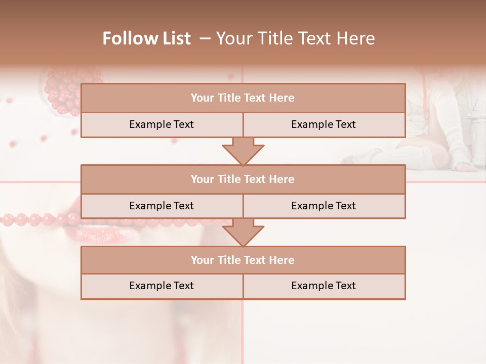 Pretty Jewelery Model PowerPoint Template