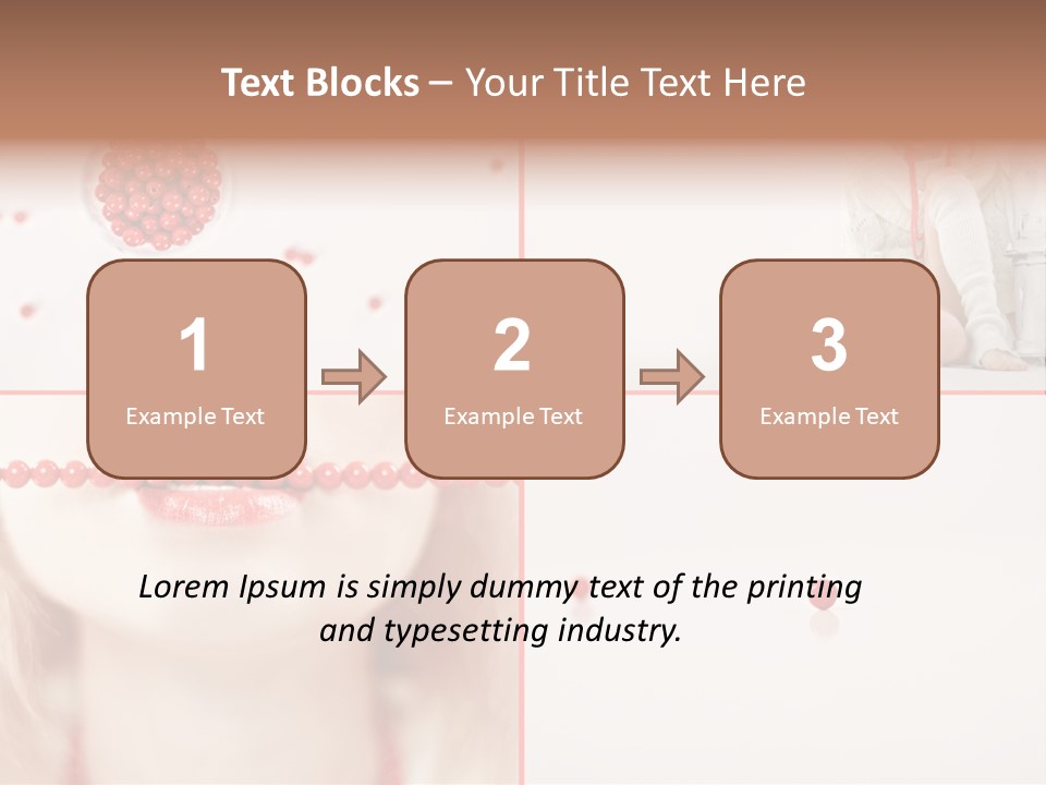 Pretty Jewelery Model PowerPoint Template