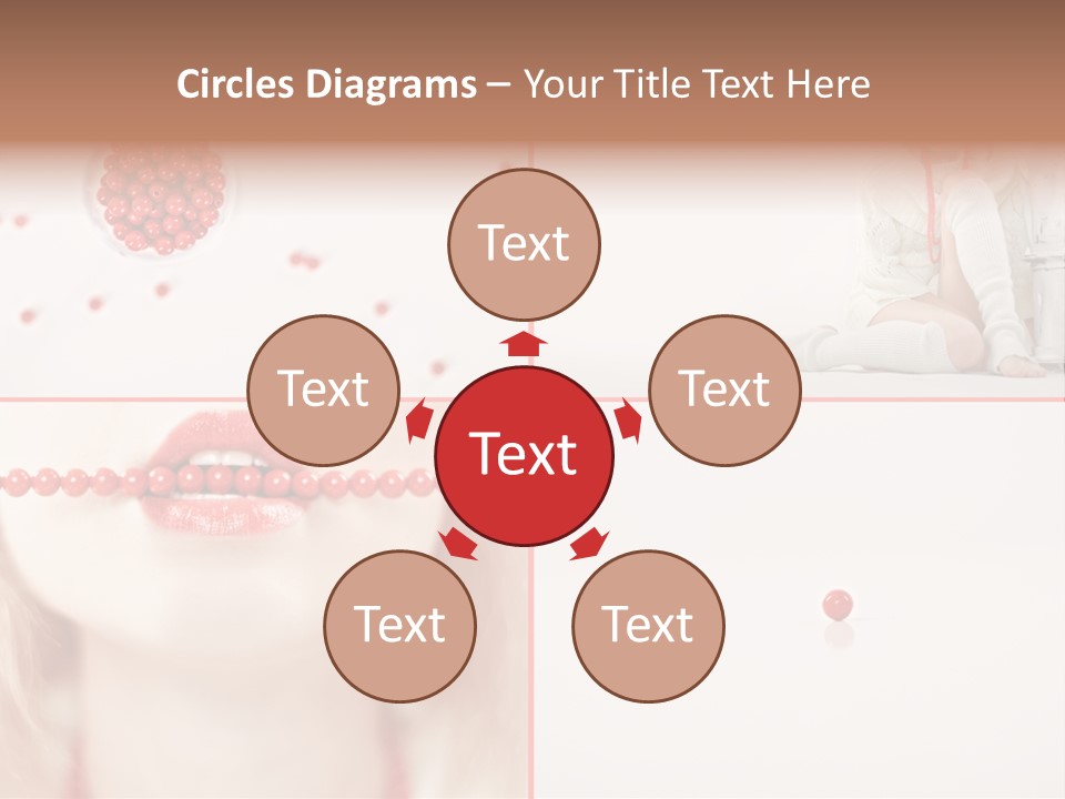 Pretty Jewelery Model PowerPoint Template