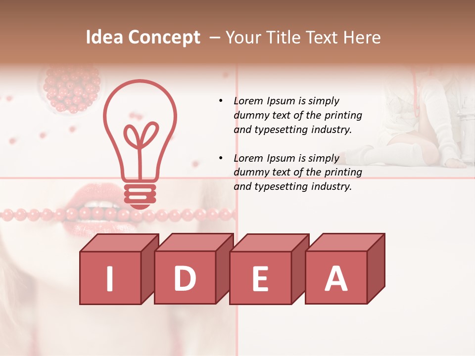 Pretty Jewelery Model PowerPoint Template