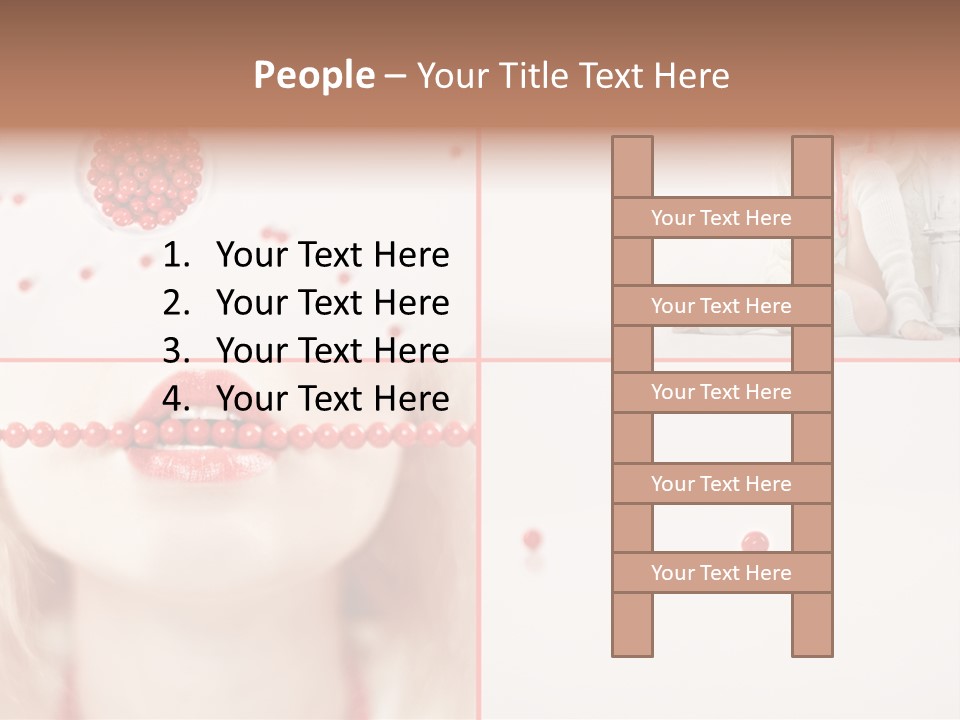 Pretty Jewelery Model PowerPoint Template