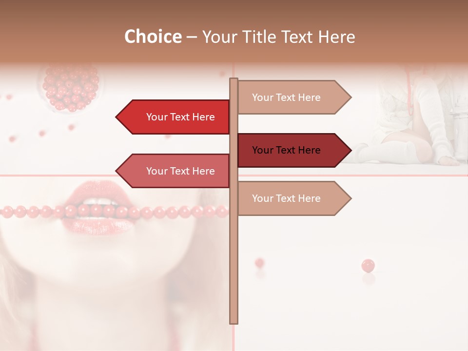 Pretty Jewelery Model PowerPoint Template