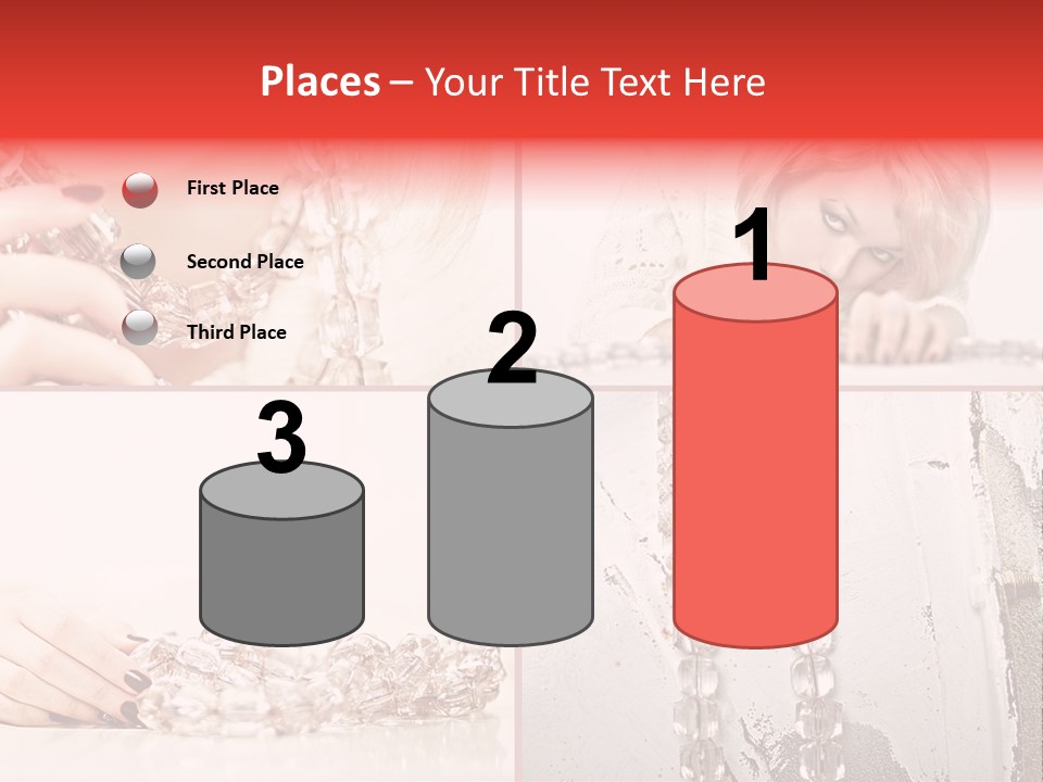 Luxury Caucasian Model PowerPoint Template