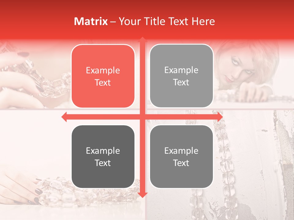 Luxury Caucasian Model PowerPoint Template