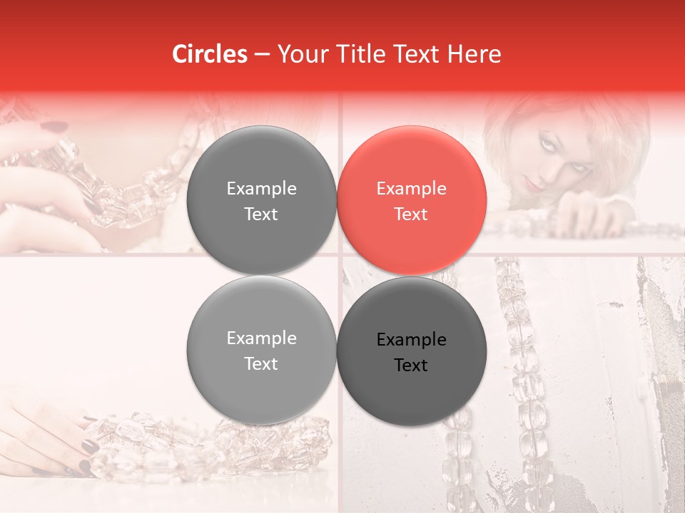 Luxury Caucasian Model PowerPoint Template