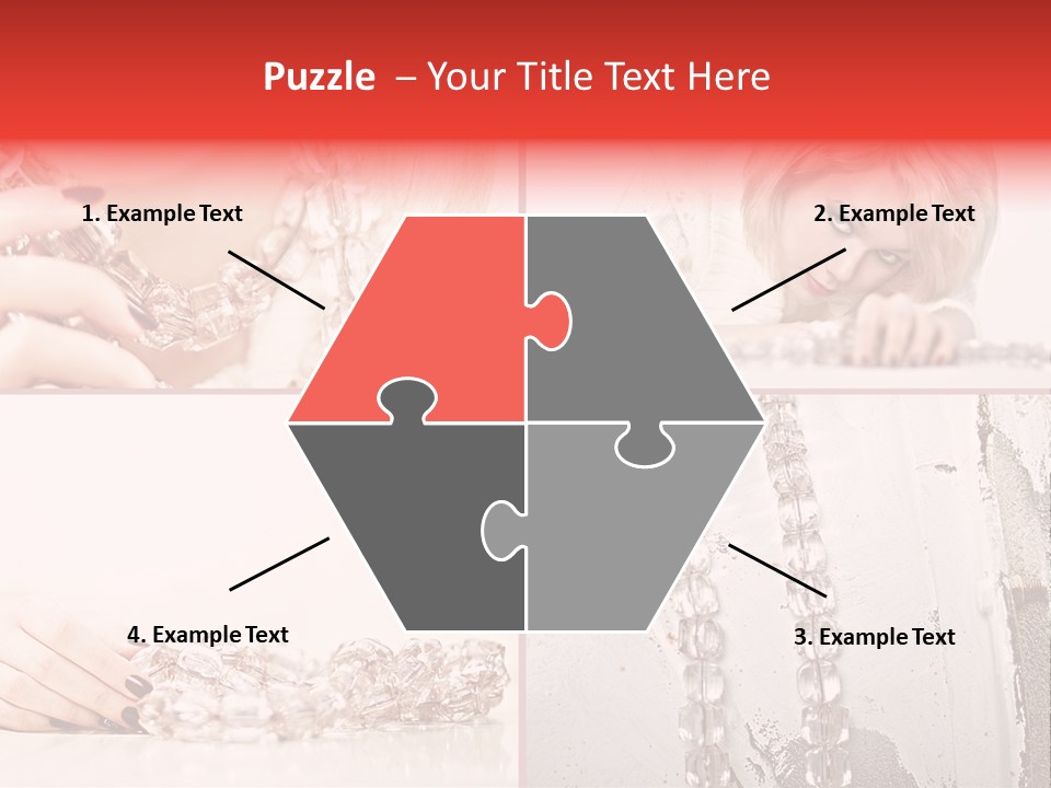 Luxury Caucasian Model PowerPoint Template