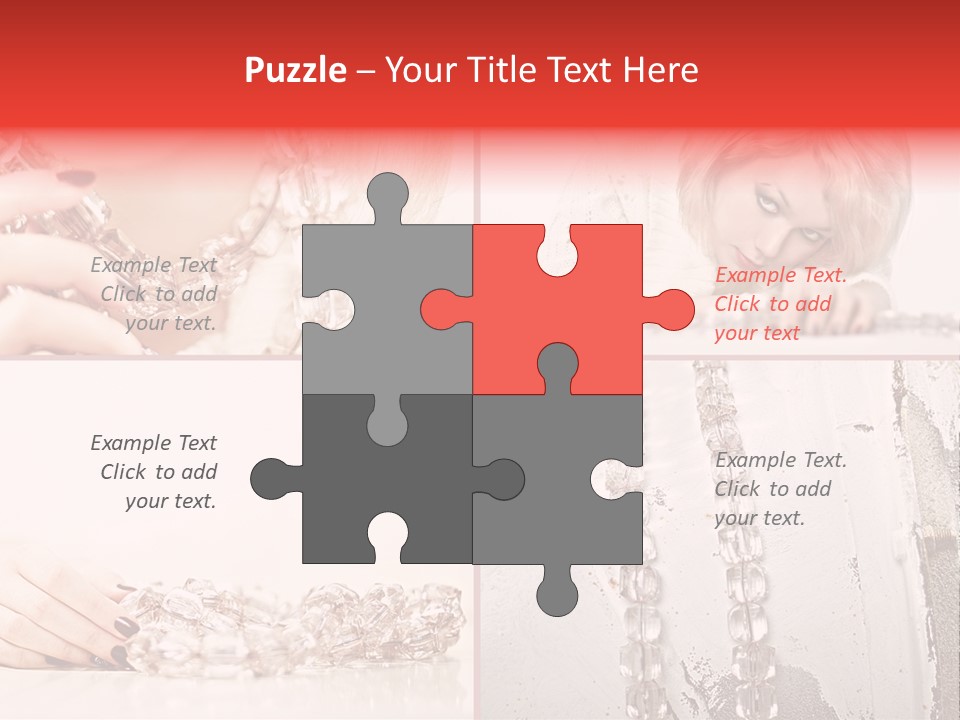 Luxury Caucasian Model PowerPoint Template