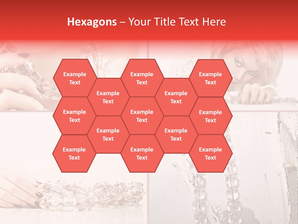 Luxury Caucasian Model PowerPoint Template