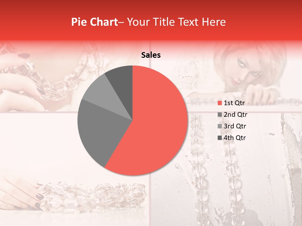 Luxury Caucasian Model PowerPoint Template