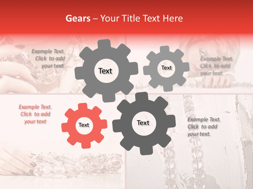 Luxury Caucasian Model PowerPoint Template