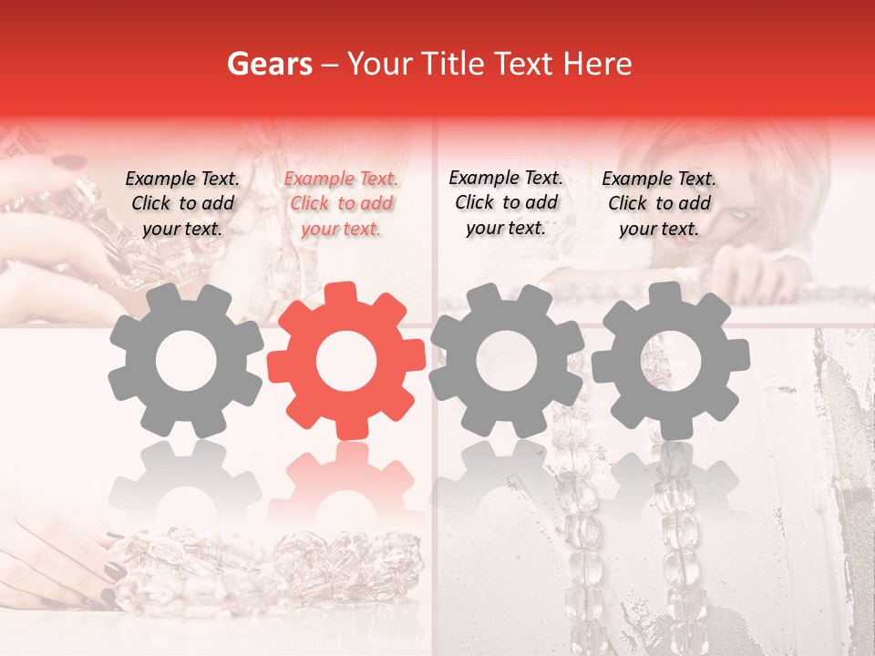 Luxury Caucasian Model PowerPoint Template