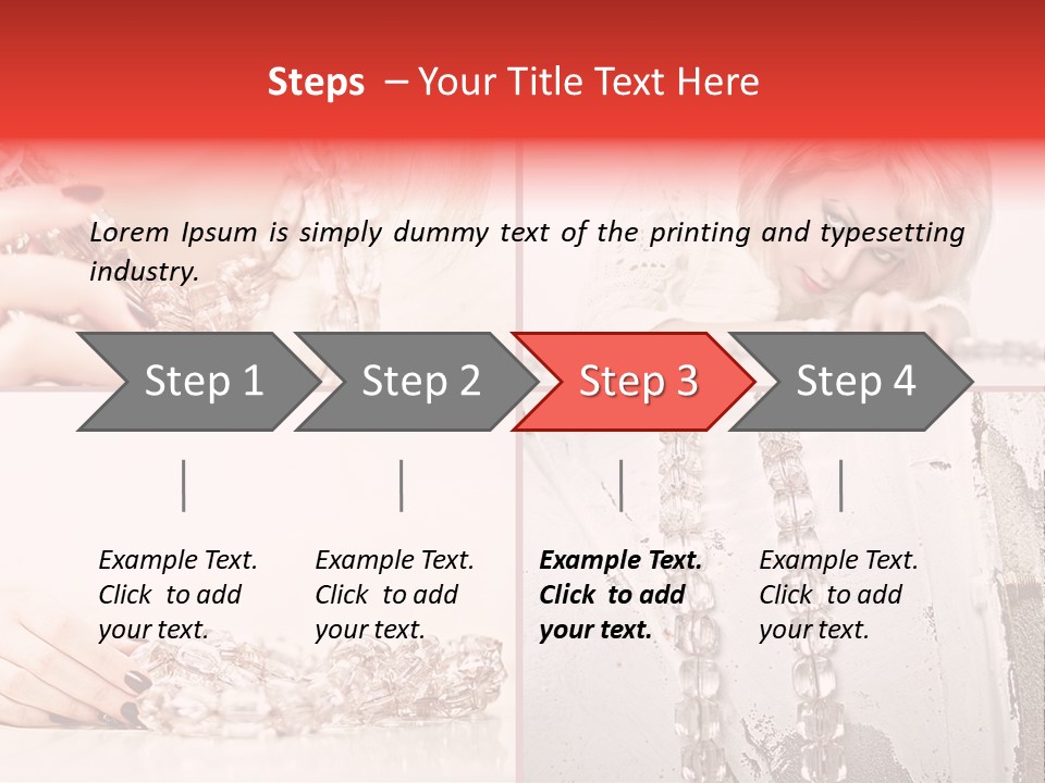 Luxury Caucasian Model PowerPoint Template