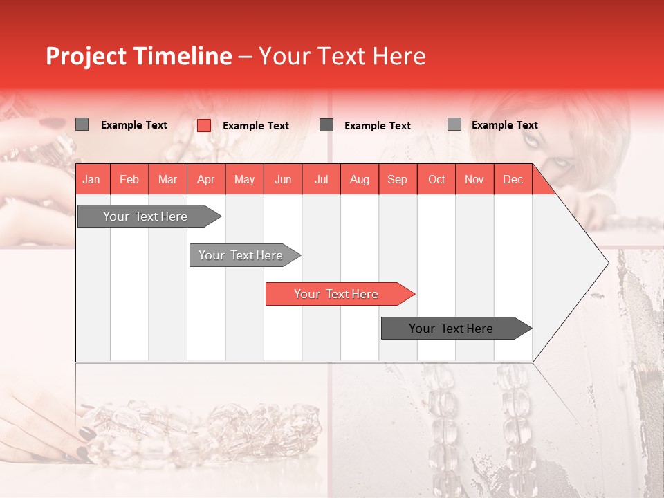 Luxury Caucasian Model PowerPoint Template