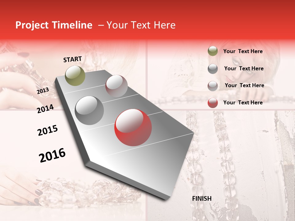Luxury Caucasian Model PowerPoint Template